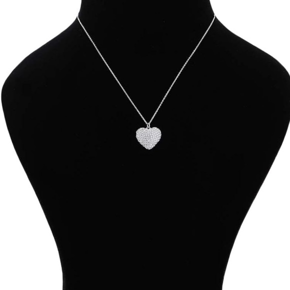 Silver gemstone heart - Picture 1 of 7